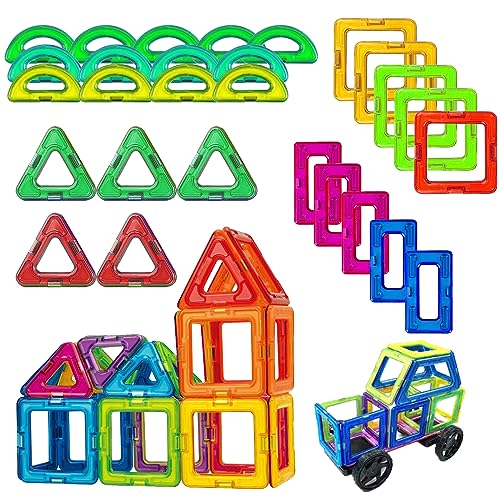 SPHERETRON Magnetische Bausteine 28 Teiles Magnetspielzeug Kinder Magnetic Building Blocks Konstruktion Bauen Blöcke Set für Kinder Spielzeug für 3 4 5 6 7 8 Jahre Alte Lernspielzeug Geschenk von SPHERETRON