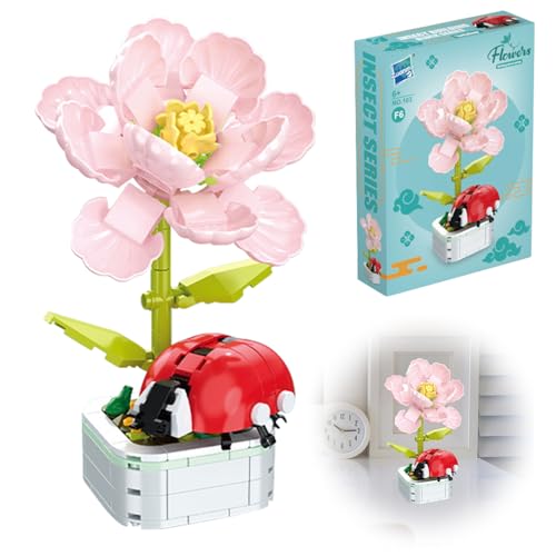 SPHERETRON Klemmbausteine Blumen Klemmbausteine Erwachsene Blumen Klemmbausteine Bausteine Blumen Klemmbausteine Marienkäfer Für Klemmbausteine Geschenk von SPHERETRON