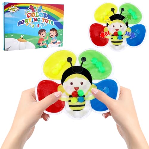 SPHERETRON Sensorik Spielzeug Sensorisches Spielzeug Bienen Sensory Play Farben Sortierspiel Stress Spielzeugs Fidget Toys Kinde Autismus Spielzeugs Motorikspielzeug Für Kinder Mädchen Jungen 2+ Jahre von SPHERETRON