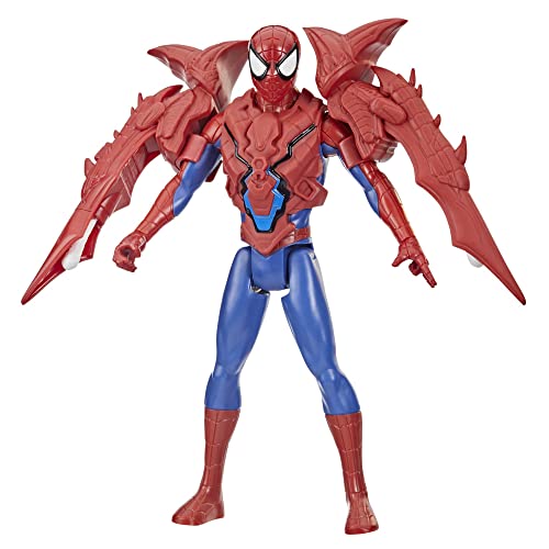 Marvel Hasbro Avengers Mech Strike Monster Hunters Titan Hero Series Hunter Suit Spider-Man Spielzeug, 30 cm große Actionfigur, Mehrfarbig, Einheitsgröße von Marvel