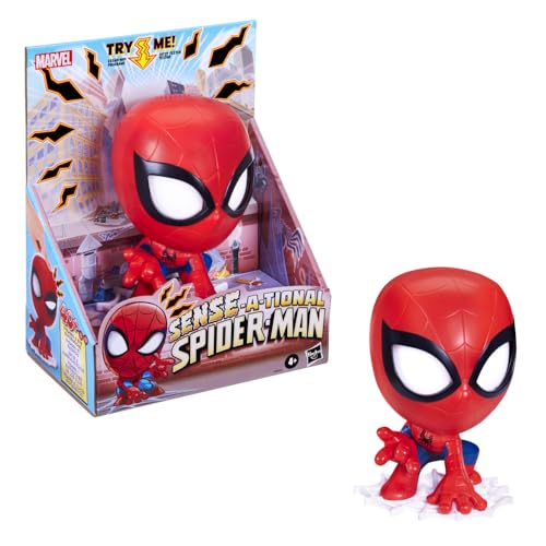 Marvel Sense-A-Tional Spider-Man elektronische Action-Figur, interaktives Superhelden Spielzeug für Kinder ab 4 Jahren mit lustigen Sätzen (auf Englisch) und beweglichem Kopf Marvel Sense-A-Tional Spider-Man elektronische Action-Figur, interaktives Superhelden Spielzeug für Kinder ab 4 Jahren mit lustigen Sätzen (auf Englisch) und beweglichem Kopf von SPIDER-MAN