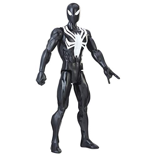 Marvel Spiderman Black Suit Outfit Figur bewegliche 30 cm Große Aktionfigur aus Titan Hero Serie von SPIDER-MAN