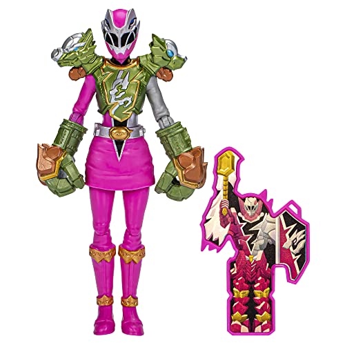 Power Rangers Dino Fury – F8236 – Smash Armor – Figur mit Gelenken, 15 cm – Ranger Rosa von SPIDER-MAN