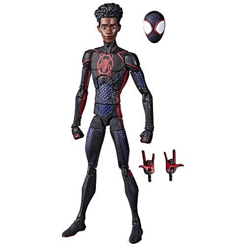 Spider-Man Hasbro Marvel Legends Series, Miles Morales, Actionfigur,15 cm, inspiriert Film: Across The Verse (Part One), 3 Zubehörteile von SPIDER-MAN