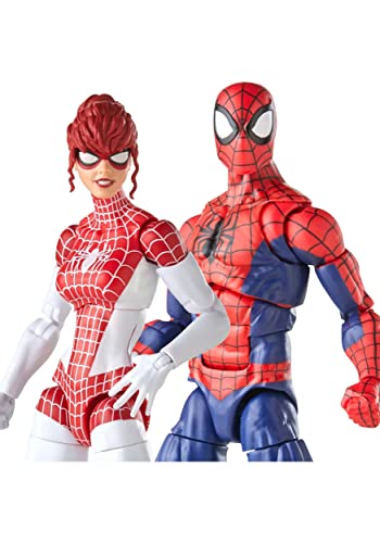 Spider-Man Hasbro Marvel Legends Series 15 cm große Marvel’s Spinneret Action-Figuren im 2er-Pack, enthält 10 Accessoires, Multi, F3456 von SPIDER-MAN