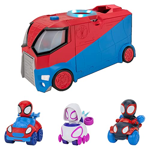 SPIDEY AND HIS AMAZING FRIENDS Marvel's SNF0052 Web Transporter Feature Vehicle, Multi von SPIDEY AND HIS AMAZING FRIENDS