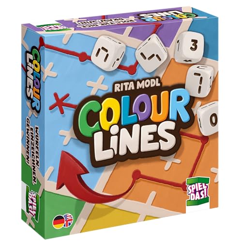 SPIEL DAS! Verlag - Colour Lines - fesselndes Roll & Write, Würfelspiel für die ganze Familie! von SPIEL DAS! Verlag