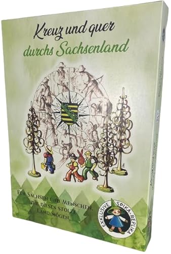 SPIKA | Kreuz und Quer durchs Sachsenland | Brettspiel | ab 6 Jahre | 2-6 Spieler von SPIKA