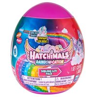 SPIN MASTER 20420 Hatchimals Rainbowcation Sibling Pack, großes wiederverwendbares Ei mit 2 CollEGGtibles-Figuren und kleiner Stoffdecke von SPIN MASTER™