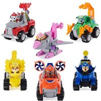 SPIN MASTER 30555 PAW Patrol Dino Rescue Themed Basic Vehicles mit Hundefigur und Überraschungs-Dinosaurier - im Set enthalten 1 Basis Fahrzeug, 1 Hundefigur, 1 Überraschungsdino - sortiert von SPIN MASTER™