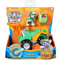 SPIN MASTER 31400 PAW Patrol Dino Rescue Rockys Basis Fahrzeug mit Rückzieh-Mechanismus, inklusive Hundefigur und Überraschungs-Dino von SPIN MASTER™