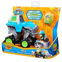 SPIN MASTER 32020 PAW Patrol Dino Rescue Deluxe Fahrzeug von Rex, inklusive Rex-Spielfigur und Überraschungs-Dinosaurier von SPIN MASTER™