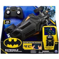 SPIN MASTER 34732 1:20 Batman Batmobile mit Fernsteuerung (2,4 GHz), einfach zu fahren, kompatibel mit den Batman-10cm-Figuren, mit Batman-Figur von SPIN MASTER™