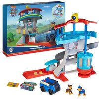 SPIN MASTER 43879 PAW Patrol 10. Jubiläum, Lookout Tower, Hauptquartier Spielset mit 1 Chase Basis Fahrzeug, 2 Chase Figuren und Zubehör von SPIN MASTER™