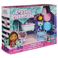 SPIN MASTER 6062036 Gabby‘s Dollhouse Deluxe-Raum, Primp and Pamper Bathroom, Badezimmer mit MerCat-Figur und 3 Zubehörteilen, 3 Möbelstücken und 2 Überraschungsboxen, geeignet für Kinder ab 3 Jahren von SPIN MASTER™