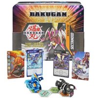 SPIN MASTER 6062756 Bakugan Baku-Tin, hochwertige Metall-Aufbewahrungsbox mit exklusivem Darkus Sectanoid Bakugan und einem weiteren Überraschungs-Bakugan von SPIN MASTER™