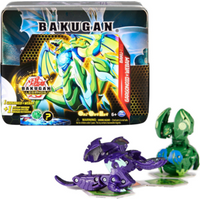 SPIN MASTER 6066256 Bakugan 'Legends' Baku-Tin, hochwertige Metall-Aufbewahrungsbox mit exklusivem Fusions-Bakugan Gargonoid x Webam und einem weiteren Überraschungs-Ball von SPIN MASTER™