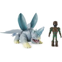 SPIN MASTER 6066712 DreamWorks Dragons „Die 9 Welten“ - Adventure Set mit Drache und Reiter Figur, D’Angelo und Plowhorn (Rammhorn) von SPIN MASTER™