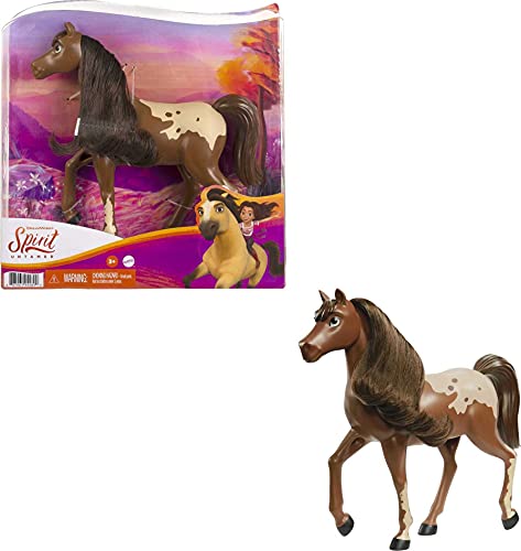 Dreamworks Spirit GXF00 - Braunes Pferd, Mustang Stute aus der Herde von "Spirit - frei und ungezähmt" (20), beweglicher Kopf und lange Mähne, tolles Geschenk für Pferdeliebhaber ab 3 Jahren von Mattel