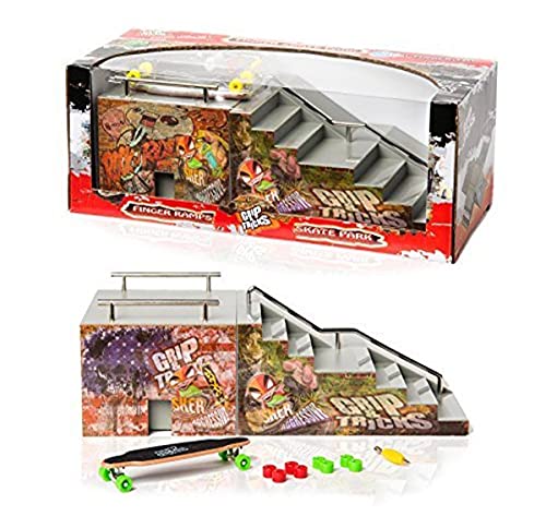 Grip & Tricks - Rampe FÜR Finger Skate - FUNBOX & Stairs - Fingerboard - Cruiser Board - Mass : 28 X 12 X 10 cm Grip & Tricks - Rampe FÜR Finger Skate - FUNBOX & Stairs - Fingerboard - Cruiser Board - Mass : 28 X 12 X 10 cm von SPIRITRIDERS GRIP TRICKS