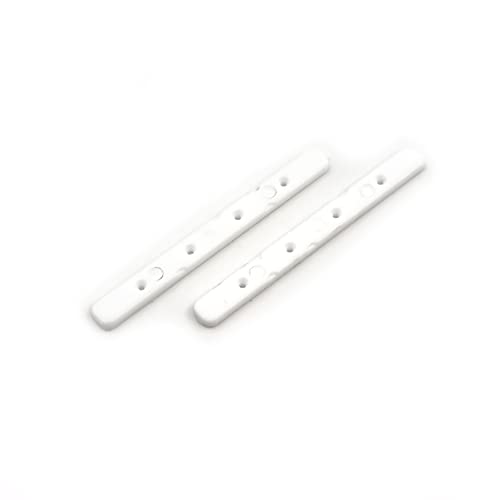 SPITBOARDS Fingerboard Board Rails Boardrails Set of 2 with Screws - White von SPITBOARDS