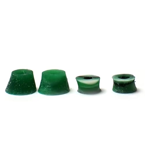 SPITBOARDS Fingerboard Swirl Bushings Duro Series 78A White-Green-Black von SPITBOARDS