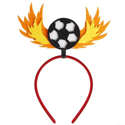 Lively Soccer Game Accessories Plush Cheer Up Headwear to Support Your Team (M) von SPORTARC