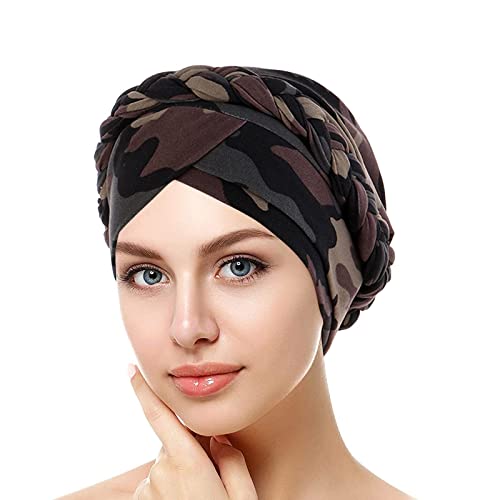 SPSMOKH Damen Turban Beanie Mütze - Elegante Blume Muslimische Kopfbedeckung Warme Schlafmütze Weiche Elastische Mode Stirnband Kappe für Chemo Haarausfall Krebs Islamisches Hijab Kopftuch (Braun SPSMOKH Damen Turban Beanie Mütze - Elegante Blume Muslimische Kopfbedeckung Warme Schlafmütze Weiche Elastische Mode Stirnband Kappe für Chemo Haarausfall Krebs Islamisches Hijab Kopftuch (Braun von SPSMOKH