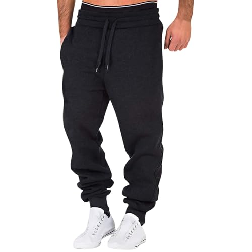 SPSMOKH Herren-Jogginghose, konisch, einfarbig, Cargo-Jogginghose, Kordelzug, elastische Taille, Trainingshose mit Taschen, bequem, locker, Baumwolle, lässige Jogginghose für Fitnessstudio, Joggen SPSMOKH Herren-Jogginghose, konisch, einfarbig, Cargo-Jogginghose, Kordelzug, elastische Taille, Trainingshose mit Taschen, bequem, locker, Baumwolle, lässige Jogginghose für Fitnessstudio, Joggen von SPSMOKH