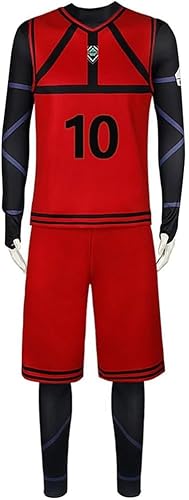 SPSMOKH Nagi Blue Lock Cosplay Fußball Outfits Isagi Yoichi Trikot Fußball Sport Trainingsanzüge Sportbekleidung Kits und Overall für Halloween Rollenspiel Kostüm Vollständige Sets (Mikage Reo, 3XL) SPSMOKH Nagi Blue Lock Cosplay Fußball Outfits Isagi Yoichi Trikot Fußball Sport Trainingsanzüge Sportbekleidung Kits und Overall für Halloween Rollenspiel Kostüm Vollständige Sets (Mikage Reo, 3XL) von SPSMOKH