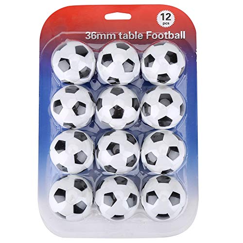 SPYMINNPOO 12-teiliges Ersatzset für Tischfußballspiele, Mini-36-mm-Fußbälle, Tischfußballbälle, Tischfußball-Ersatzbälle, Ausreichend Tischfußball-36-mm-Bälle, Tischfußballzubehör von SPYMINNPOO