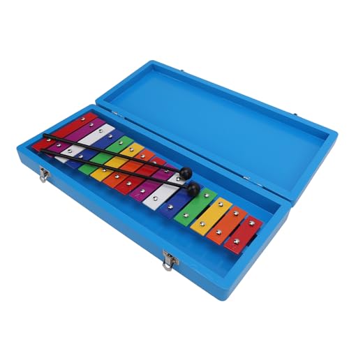 15 Noten Xylophon, Glockenspiel Xylophon InstrumentAluminiumplatte Buntes Kinder-Xylophon-Spielzeug für Erwachsene Kinder ab 3 Jahren von SPYMINNPOO