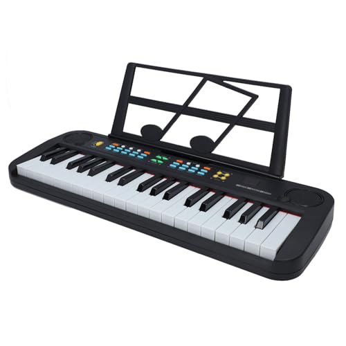 37-Tasten-Keyboard-Klavier, 200 Klangtöne, Elektronische Keyboards mit Notenständer, Musikinstrument für Anfänger von SPYMINNPOO