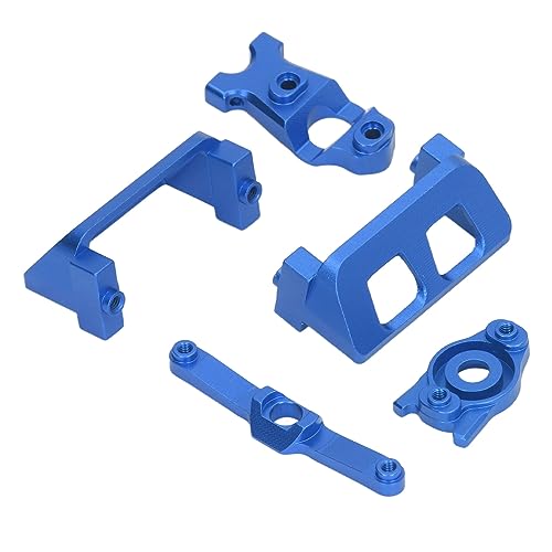 RC-Servohalterung, Lenkgruppen-Servoschutz-Montagesatz aus Aluminiumlegierung, RC-Upgrade-Teil für Traxxas E VXL 1/16 RC-Auto (Blue) von SPYMINNPOO