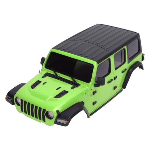 SPYMINNPOO 1/24 RC Car Hard Body Shell Cover, Kunststoff-Upgrade-Teil für Axial SCX24 mit Zubehör, DIY-Kunststoffmaterial (Green) von SPYMINNPOO