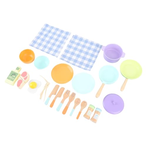 SPYMINNPOO 20-köpfiges Holzspielkochset mit Basswood-Utensilien, Interaktiver Bildungsküchenspielzeug für Mädchen, Familienbindung durch das Kochen, Platzfreundliche Mini-Küche SPYMINNPOO 20-köpfiges Holzspielkochset mit Basswood-Utensilien, Interaktiver Bildungsküchenspielzeug für Mädchen, Familienbindung durch das Kochen, Platzfreundliche Mini-Küche von SPYMINNPOO