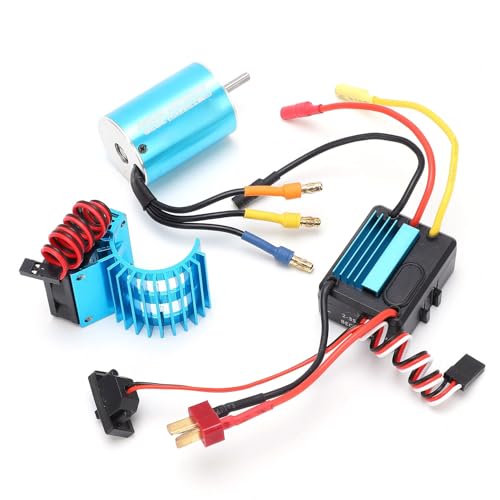 SPYMINNPOO 2838 4500KV 4p Senorloser Bürstenloser Motor mit 35A ESC -Kühlkörper -Kombination für 1/14 1/16 1/18 RC -Auto von SPYMINNPOO