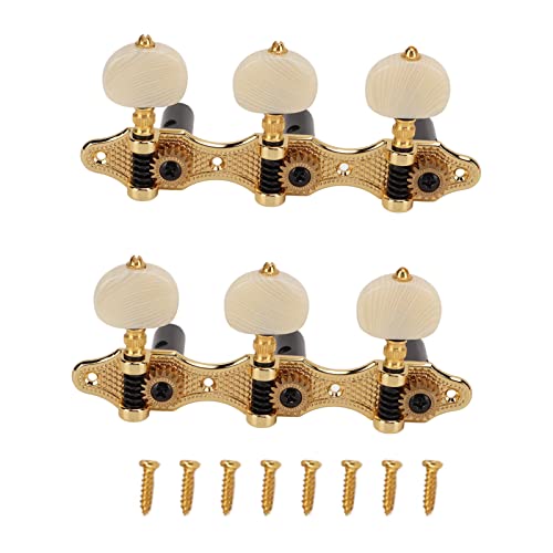 SPYMINNPOO 2pcs Guitar Tuning Pegs Keys, 3L3R Acoustic Guitar String Tuning Pegs Klassische Gitarrentuner für Vintage Classical Gitarre von SPYMINNPOO