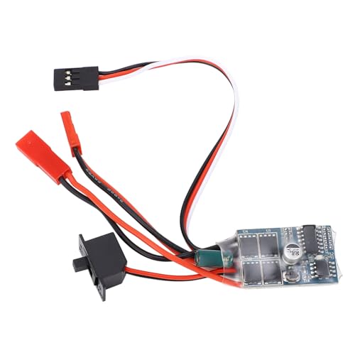 SPYMINNPOO 35A ESC-Bürstenmotor, Steuerung Micro ESC mit Bremse, Stabile Stromversorgungsunterstützung für 130 180 260 Motor 1/16 1/18 1/24 Autoboot von SPYMINNPOO