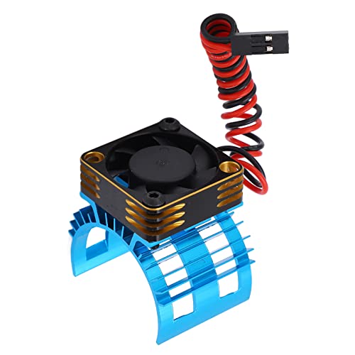 SPYMINNPOO 36 Mm RC -Kühlventilator, Aluminiumlegiermotor -Kühlventilator -Upgrade -Teile RC -Autozubehör für 540 550 560 Bürstenlosen Motor (Blue) von SPYMINNPOO