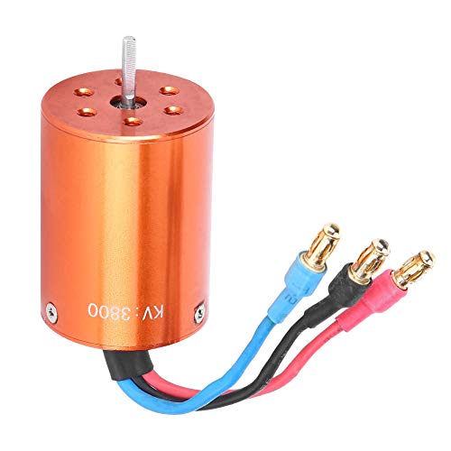 SPYMINNPOO 3800KV RC-Bürstenloser Motor, Hochleistungs-Metallmotor 2838 mit Schnellerer Geschwindigkeit für 1/12 1/14 RC-Auto-Bootsmontage 2,3-mm-Welle von SPYMINNPOO