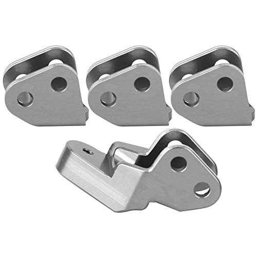 SPYMINNPOO 4-teiliges Link-Montageset, RC-Link-Montageset aus Aluminiumlegierung, Passend für Redcat Gen8 II 1/10 RC-Auto, RC-Car-Upgrade-Zubehör (Silber Weiss) von SPYMINNPOO