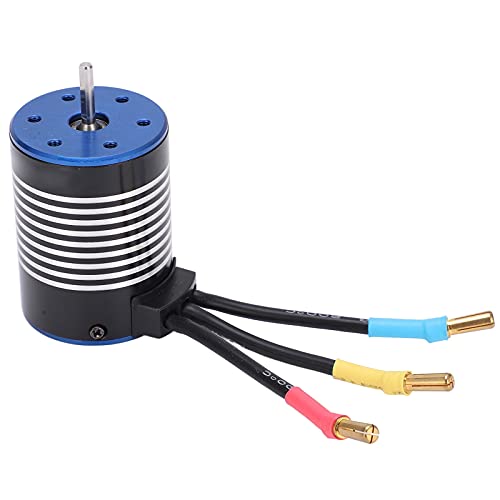 SPYMINNPOO 4300KV 900W Elektromotor, Geräuscharm 50000 U/min Aluminium Legierung Kupfer Bürstenloses Motor-Autozubehör für 1/10 Fern Gesteuertes Auto von SPYMINNPOO