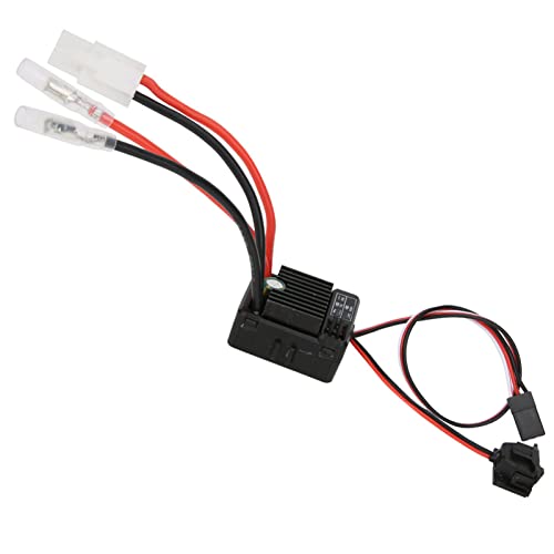 SPYMINNPOO 60A Pinsel ESC wasserdichte Geschwindigkeitsregler, Programmkarten Kompatibel, 6V / 3A BEC -Ausgang für 1/10 RC -Auto von SPYMINNPOO