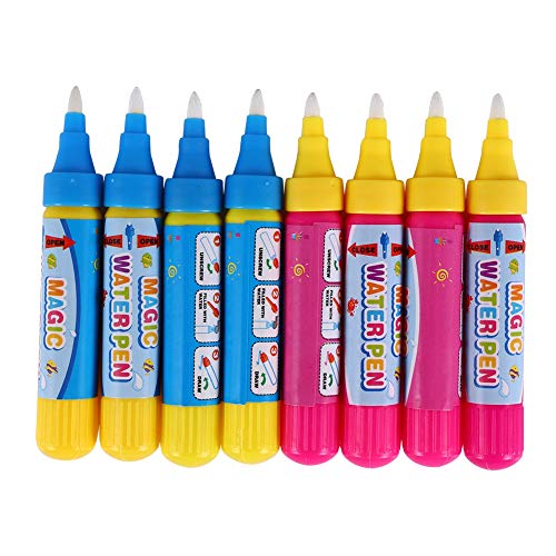 SPYMINNPOO 8 Teile/Satz Wasser Zeichenstifte, Magic Water Doodle Spielwerkzeug Polyesterfaser Tragbare Malerei Schreibmatte Stift Spielzeug für Kinder von SPYMINNPOO