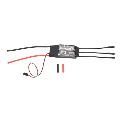 SPYMINNPOO 80A Bürstenlosen ESC für RC-Flugzeughubschrauber-Drohne, 3-6S Lipo 4,00-mm-Bananenanschluss UBEC, Elektromotor Speed Controller SPYMINNPOO 80A Bürstenlosen ESC für RC-Flugzeughubschrauber-Drohne, 3-6S Lipo 4,00-mm-Bananenanschluss UBEC, Elektromotor Speed Controller von SPYMINNPOO