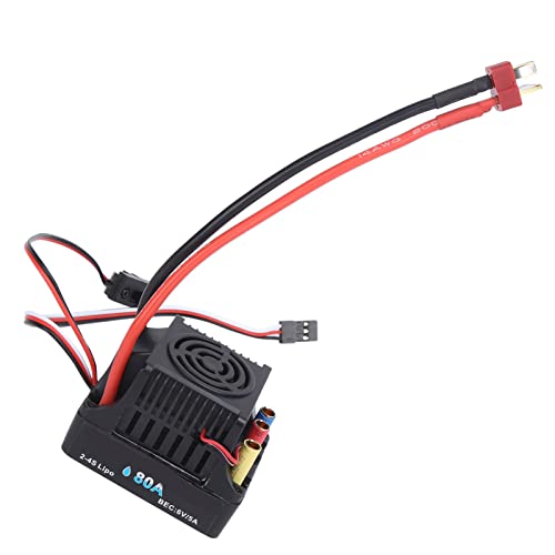 SPYMINNPOO 80A Bürstenloser wasserdichte ESC, Hochleistungs -Upgrade -Teile, Stabile Leitung für 1/8 RC -Auto von SPYMINNPOO