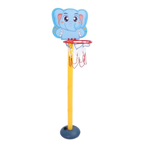 SPYMINNPOO Basketballkorb-Set für Kleinkinder, Höhenverstellbar, Hochwertiges Kunststoffmaterial, Einfache Montage für Zuhause, Kindergarten, Drinnen und Draußen, mit Leuchtenden Farben von SPYMINNPOO