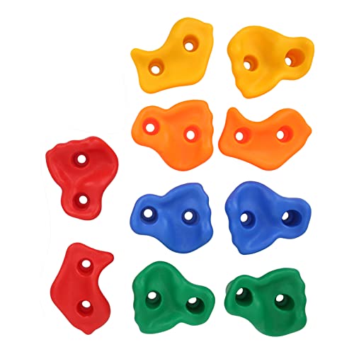 SPYMINNPOO Buntes Klettergriff-Set, Menschliches Mechanik-Design, Hautfreundliche Textur, Praktisches Zubehör für Spielplatzgeräte von SPYMINNPOO