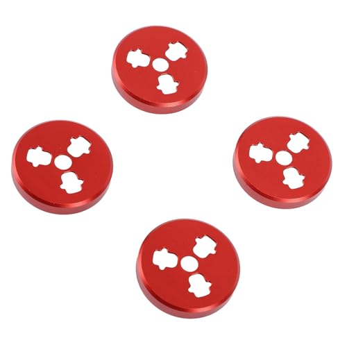 SPYMINNPOO Drohnenmotorkappe, Schutz mit Luft- und Raumfahrt Aluminiumlegierung, 4pcs Spritzsichere Kappen für Luft 3S/3 Fliegen, Leichte Abdeckungen für Außen-, Windige, Staubige oder Feuchte (Rot) SPYMINNPOO Drohnenmotorkappe, Schutz mit Luft- und Raumfahrt Aluminiumlegierung, 4pcs Spritzsichere Kappen für Luft 3S/3 Fliegen, Leichte Abdeckungen für Außen-, Windige, Staubige oder Feuchte (Rot) von SPYMINNPOO